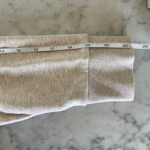 J. CREW Embellished Beaded Sweatshirt Oatmeal Mermaid M - Picture 14 of 16